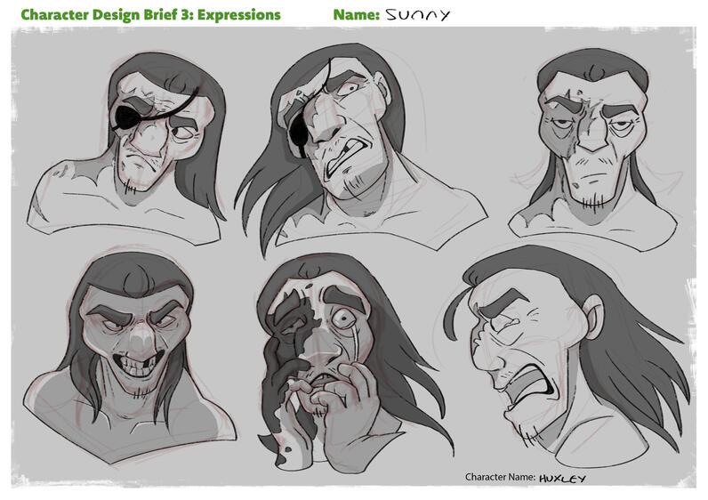 Character Design: Huxley the pirate